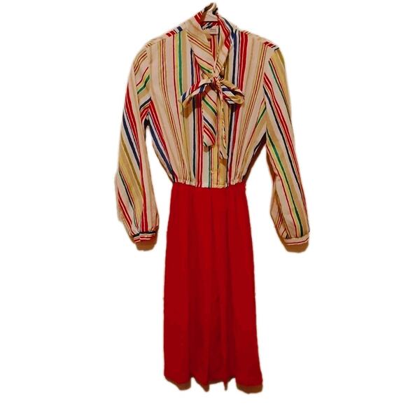 Vintage Walden Classics Dress Striped Retro - Picture 1 of 6